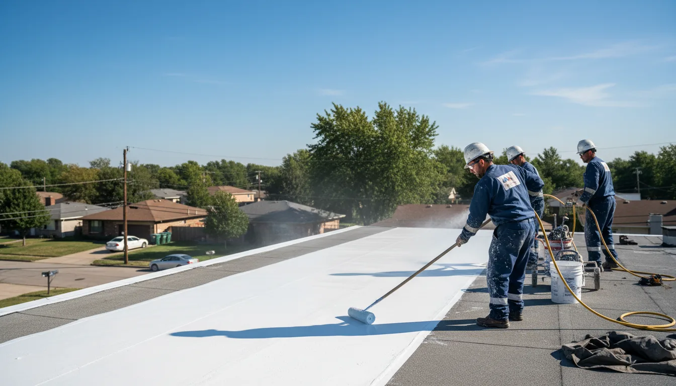 Commercial roof coating in S Coffeyville, OK near me